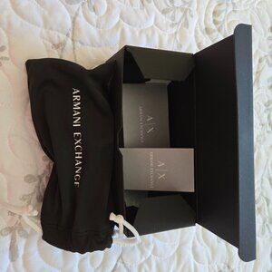 Armani Exchange Black/Gray pilot sunglasses